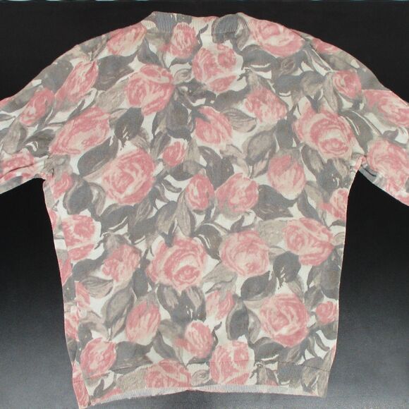 Banana Republic Womens Petite XS Thin Button Cotton Cardigan Cottage Core Pink - Picture 6 of 7